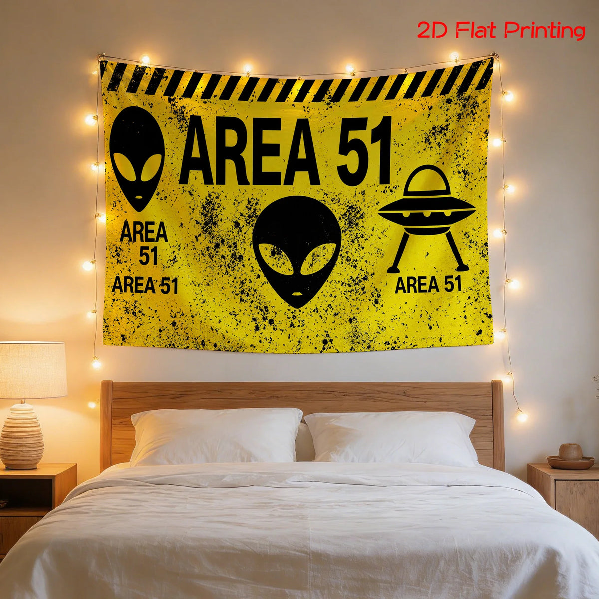 Area 51 Tapestry — Large Restricted Area Wall Hanging