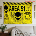 Area 51 Tapestry — Large Restricted Area Wall Hanging