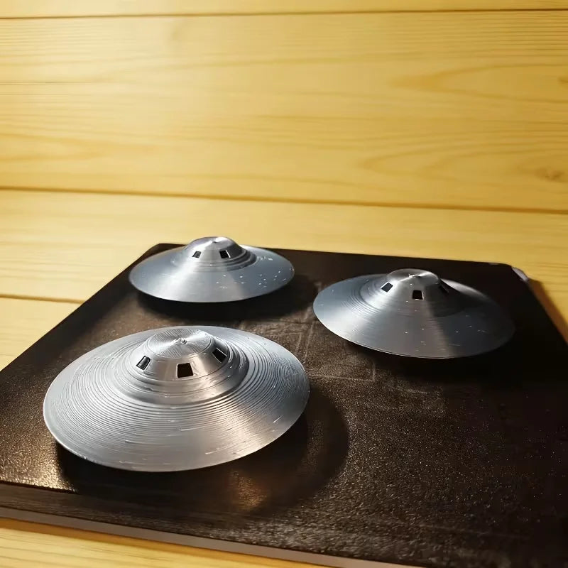 UFO Formation — 3-Piece Saucer Ornament Set